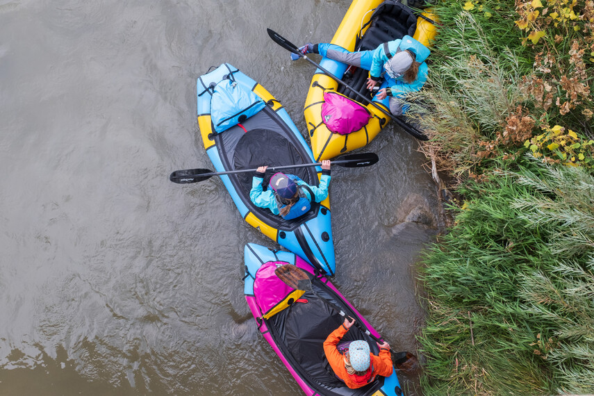 Colorful packrafts